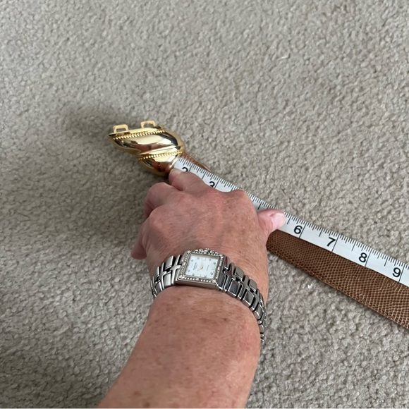 Vintage 70s / 80s Echo Taupe Tan Genuine Lizard Adjustable Cinch Belt main image 2